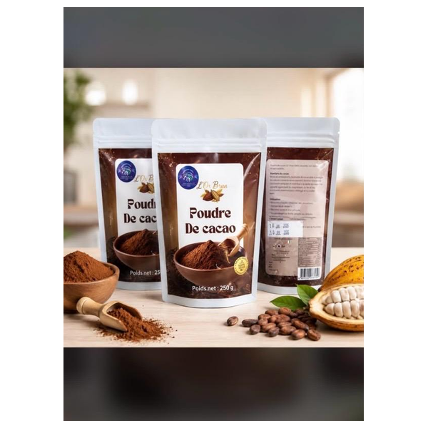 Poudre de cacao L'Or Brun - cacao naturel SCMC
